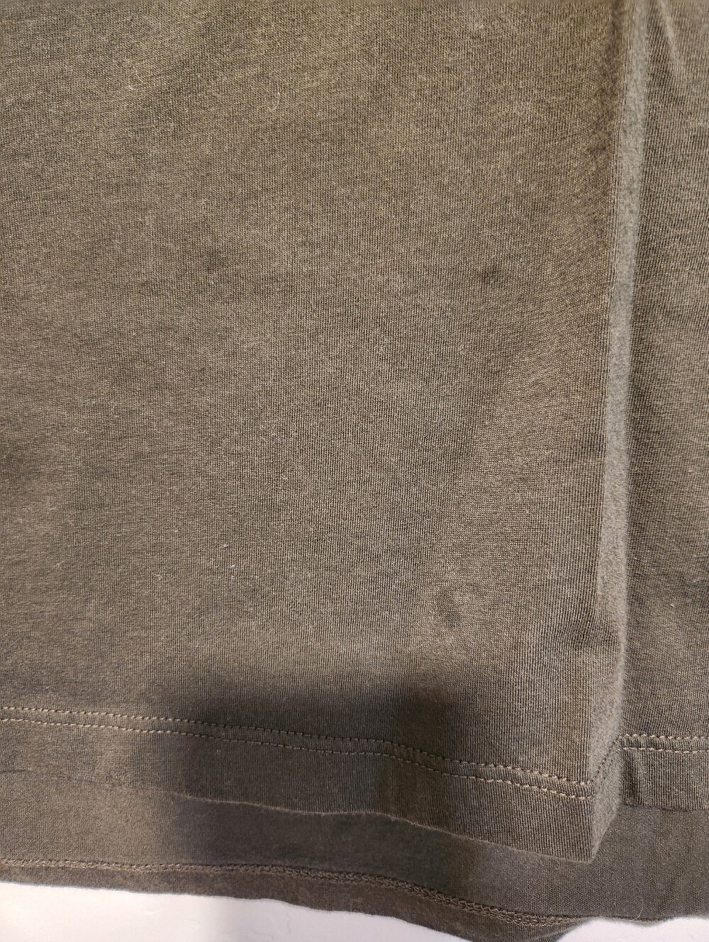 Frame Le Mid Rise V Cotton Cap Sleeve Tee Surplus Olive Green Size Small - Picture 3 of 8